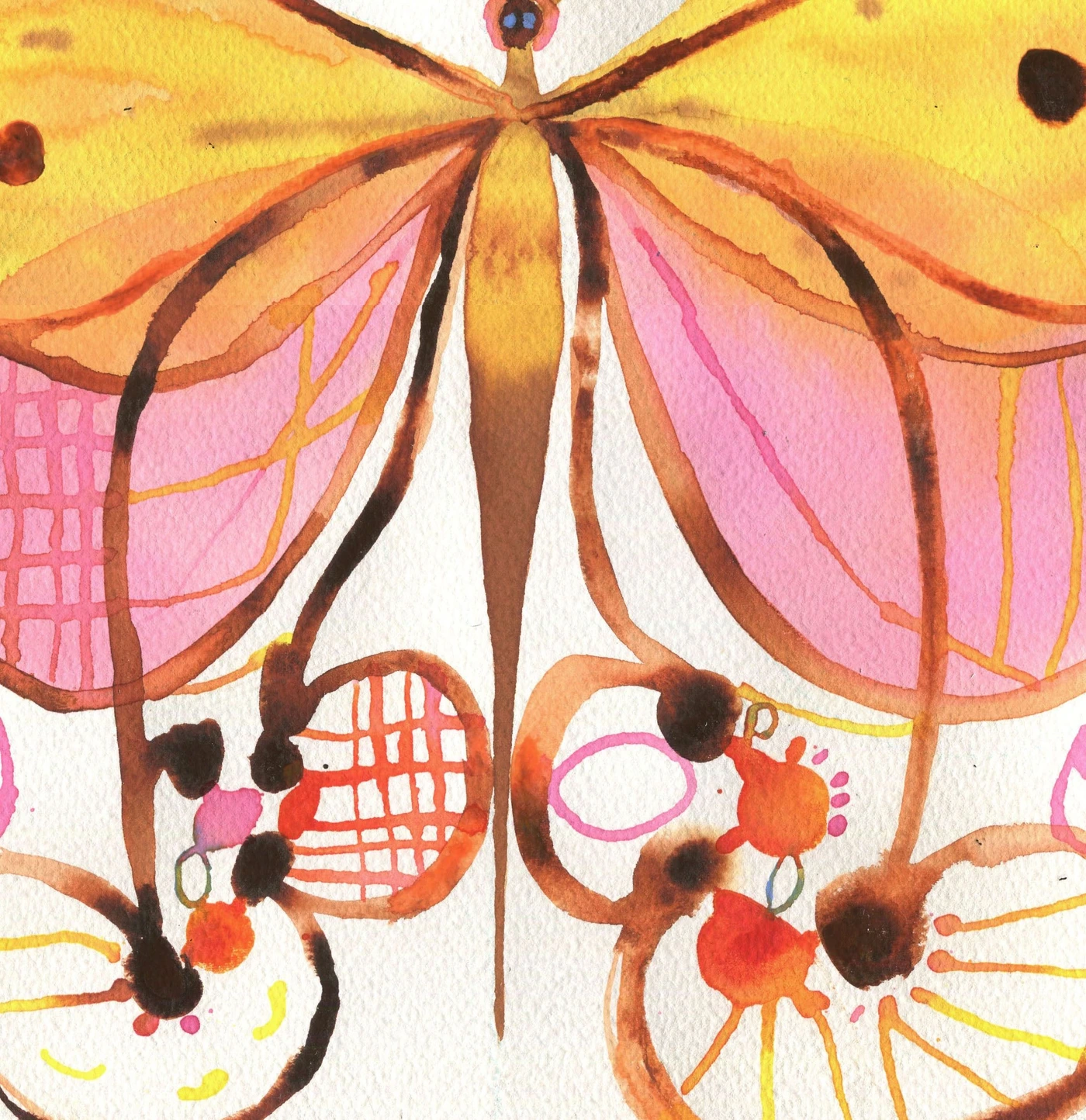 A butterfly in a hat