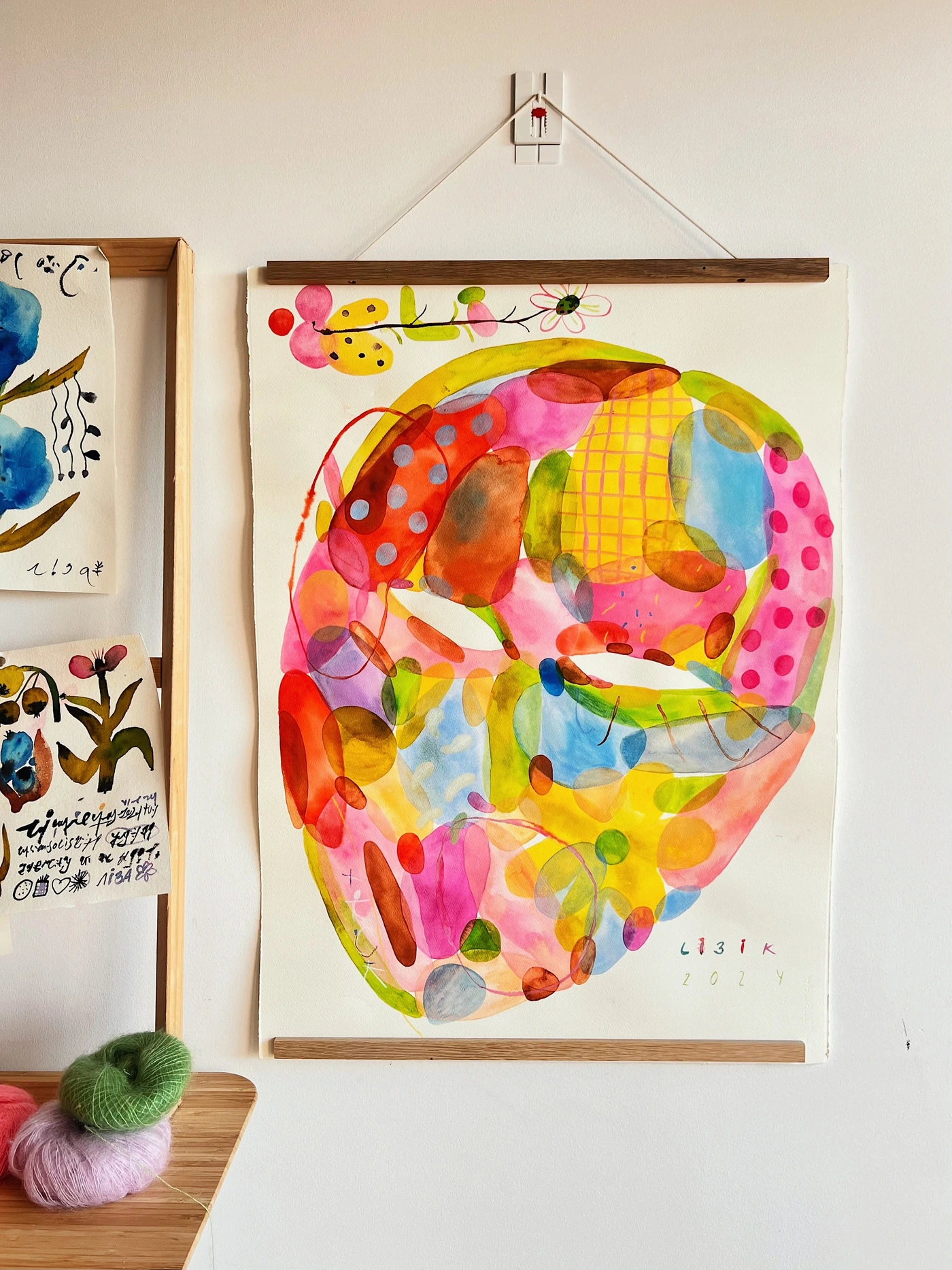 A mask of tenderness and acceptance.
