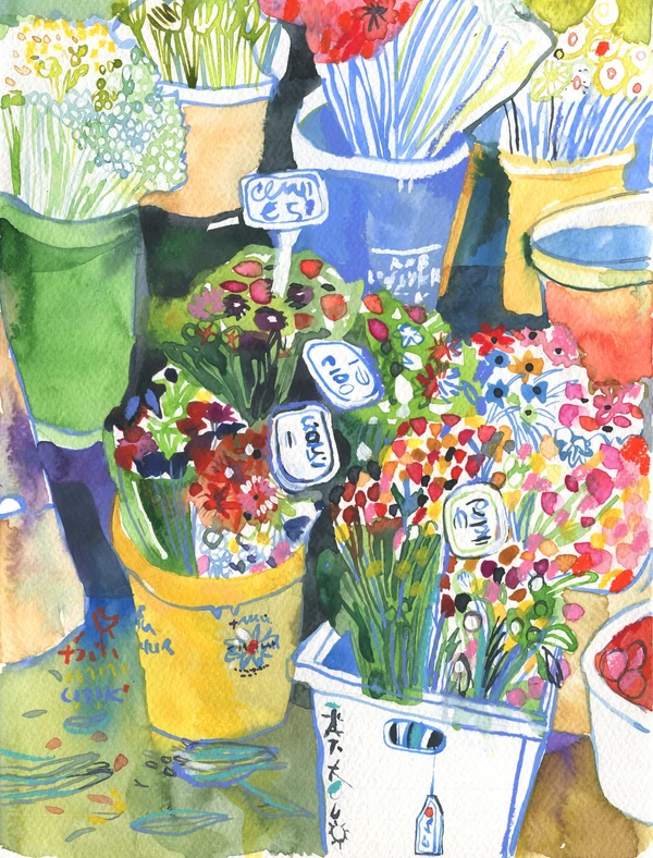 Flower shop.