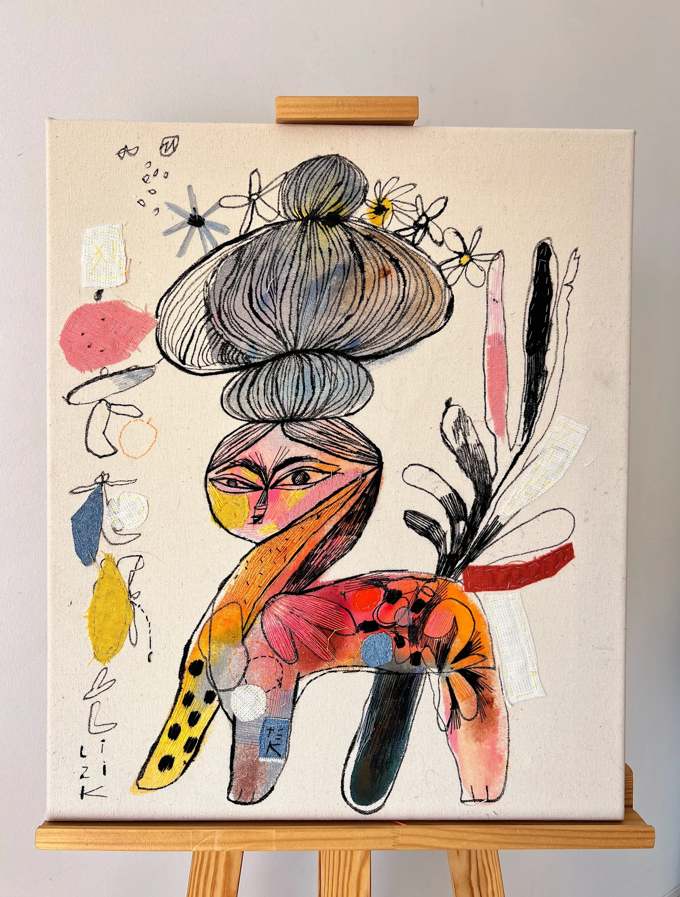 Three reincarnations of Frida Kahlo: horse