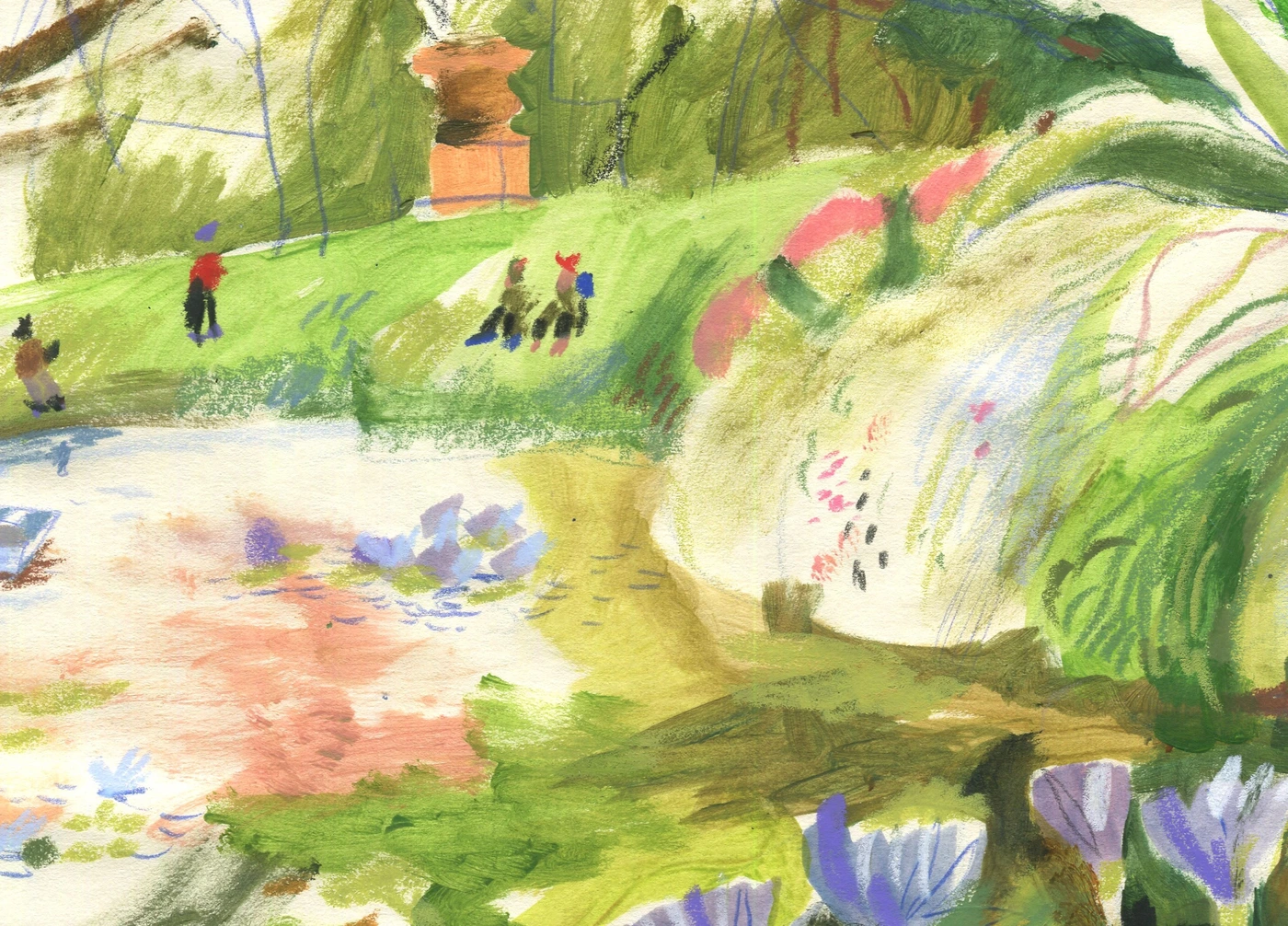 Water lilies.