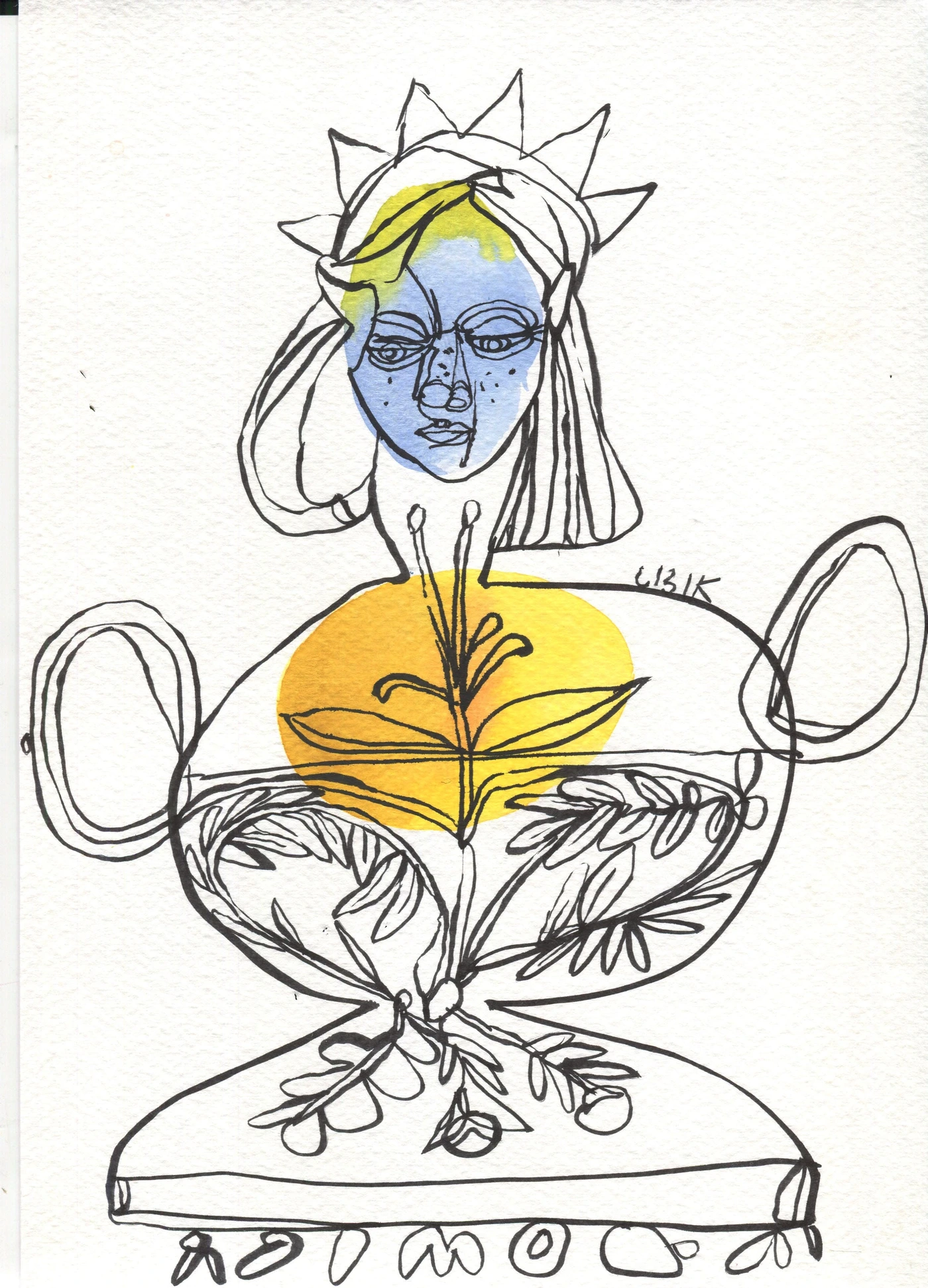 Woman vase.