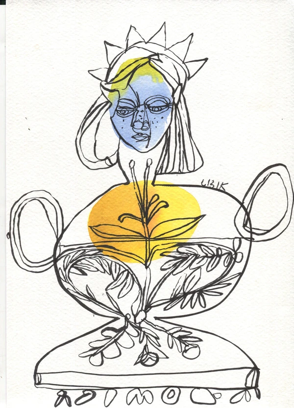 Woman vase.
