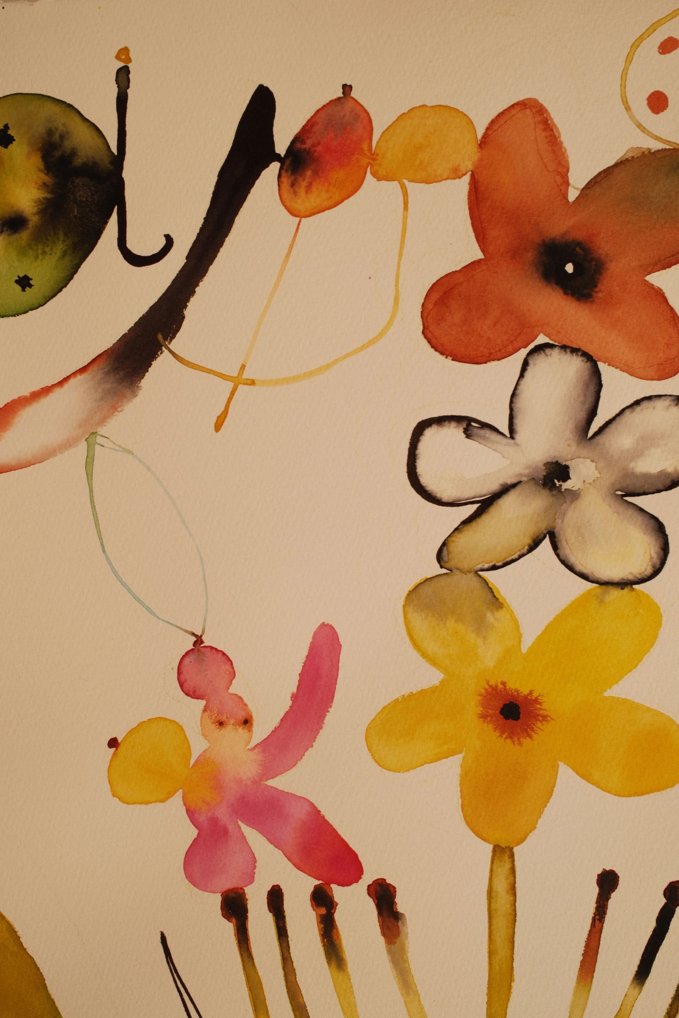 Yellow Flowers and Clowns