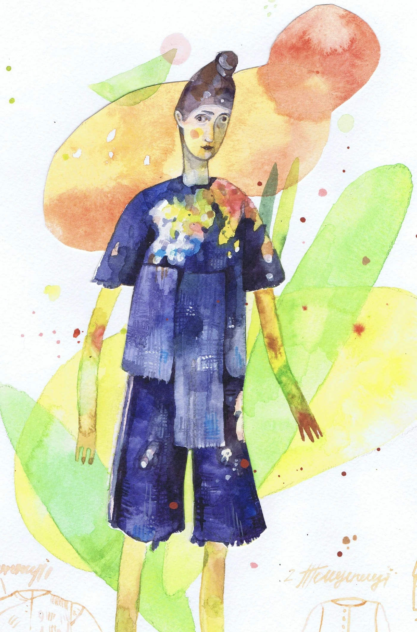 Artist at home