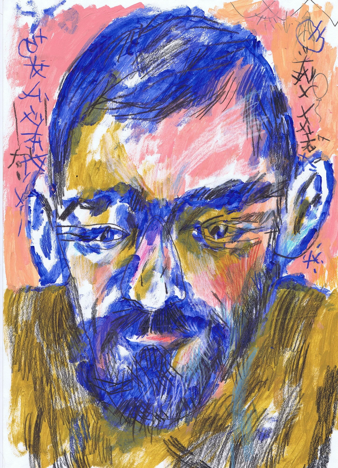 Blue portrait