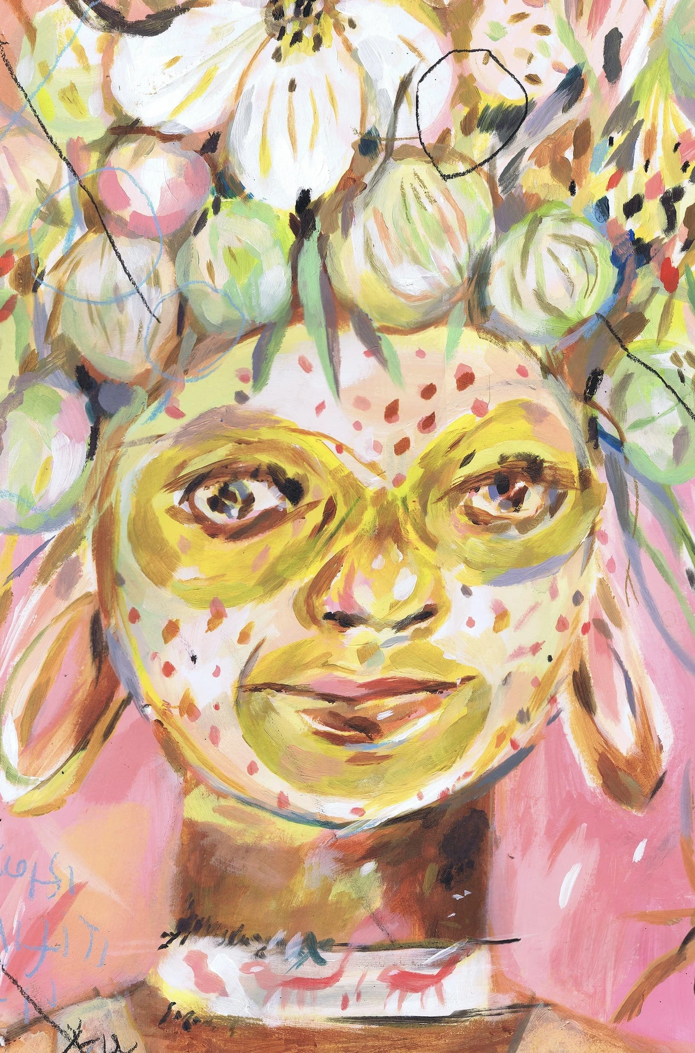 Boy on a pink background