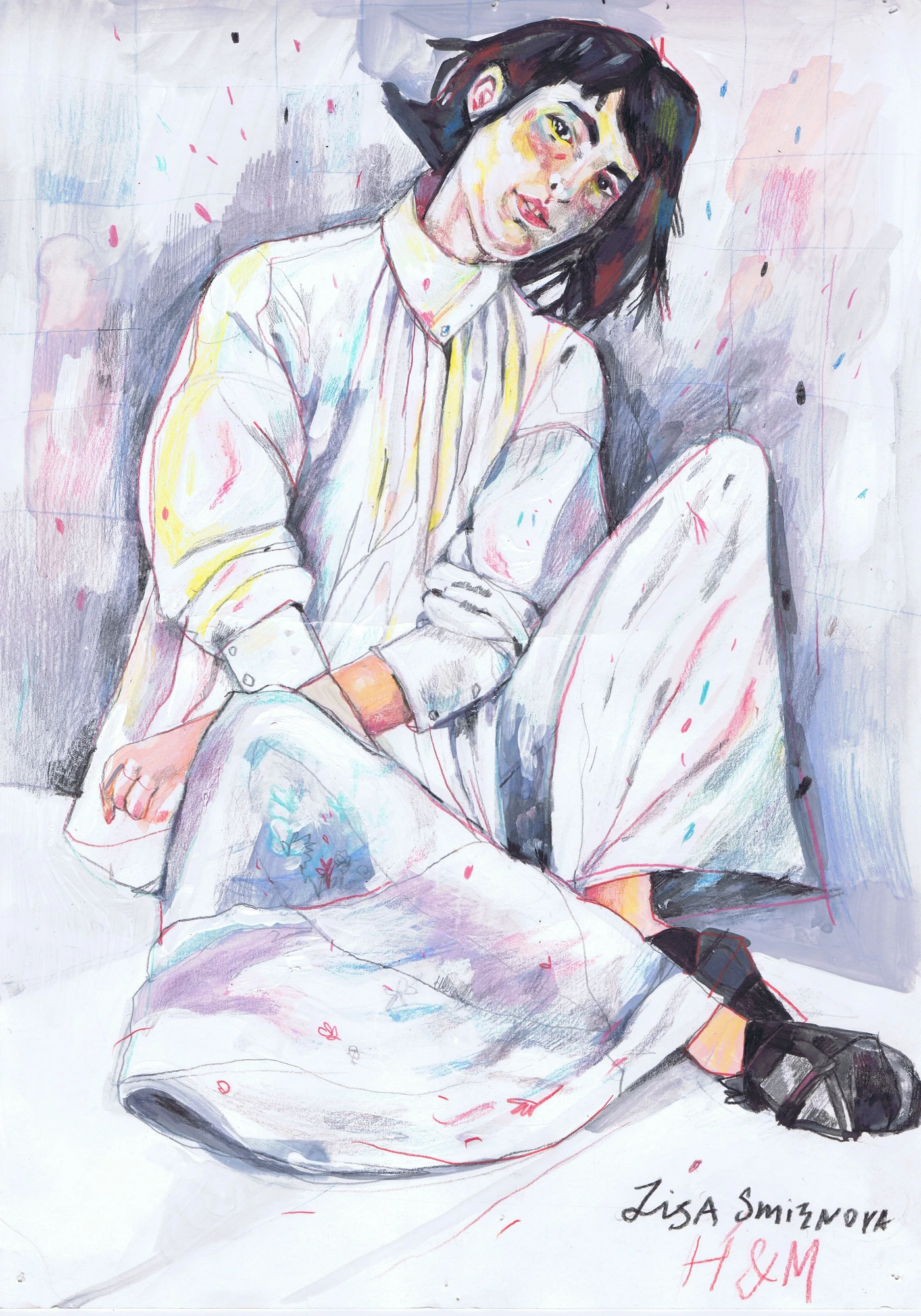 Lady in white