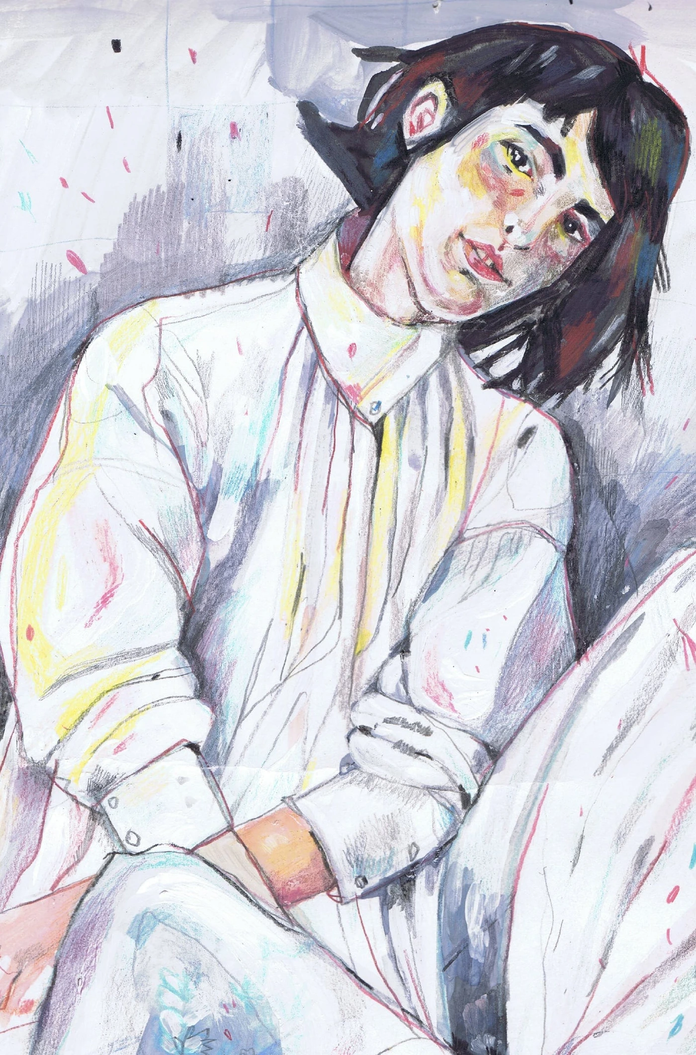 Lady in white