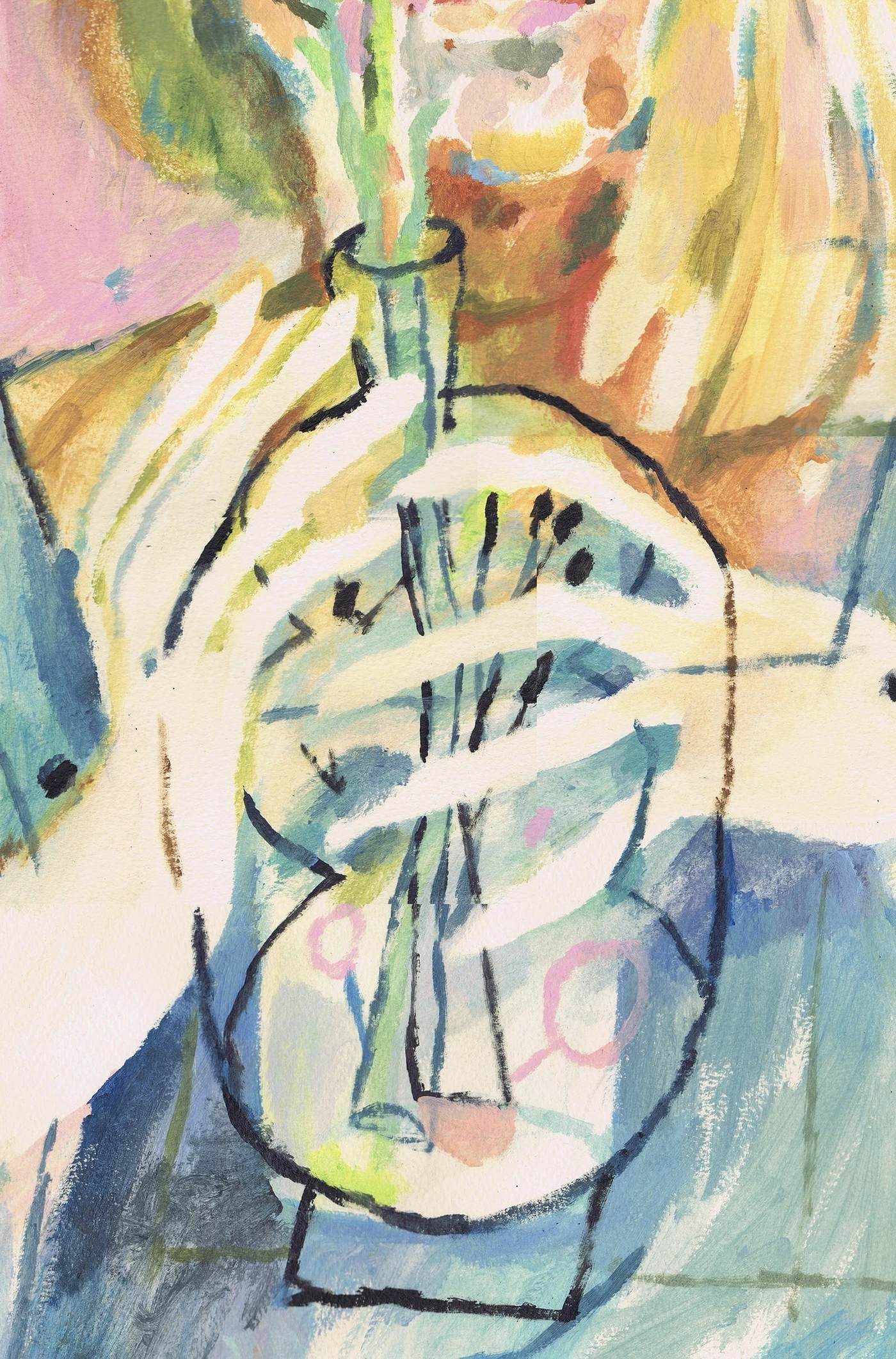 Portrait with vase