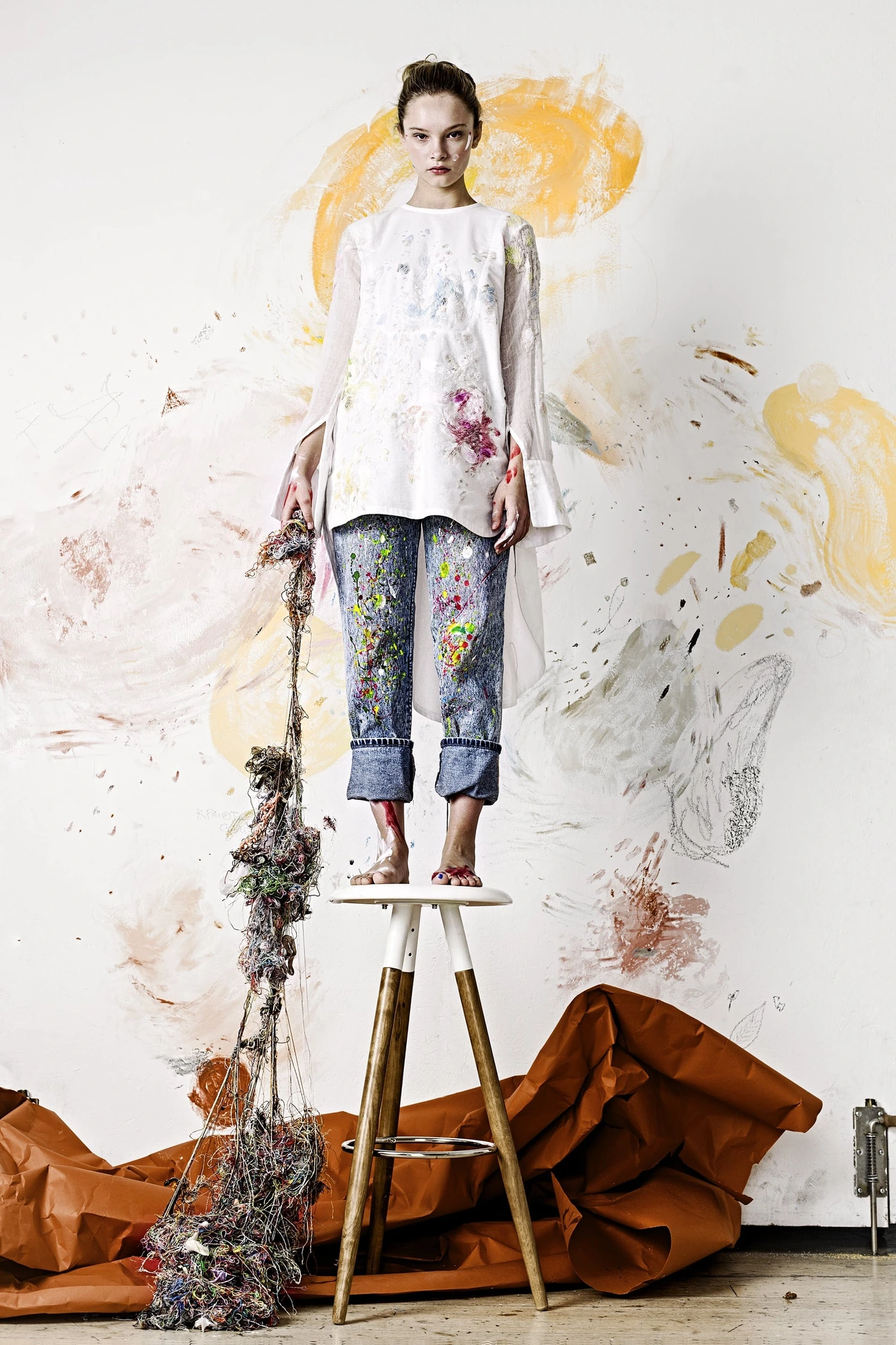 Artist at home