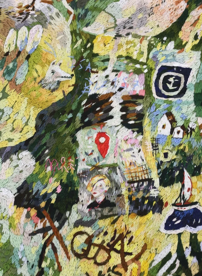 Embroidered Maps