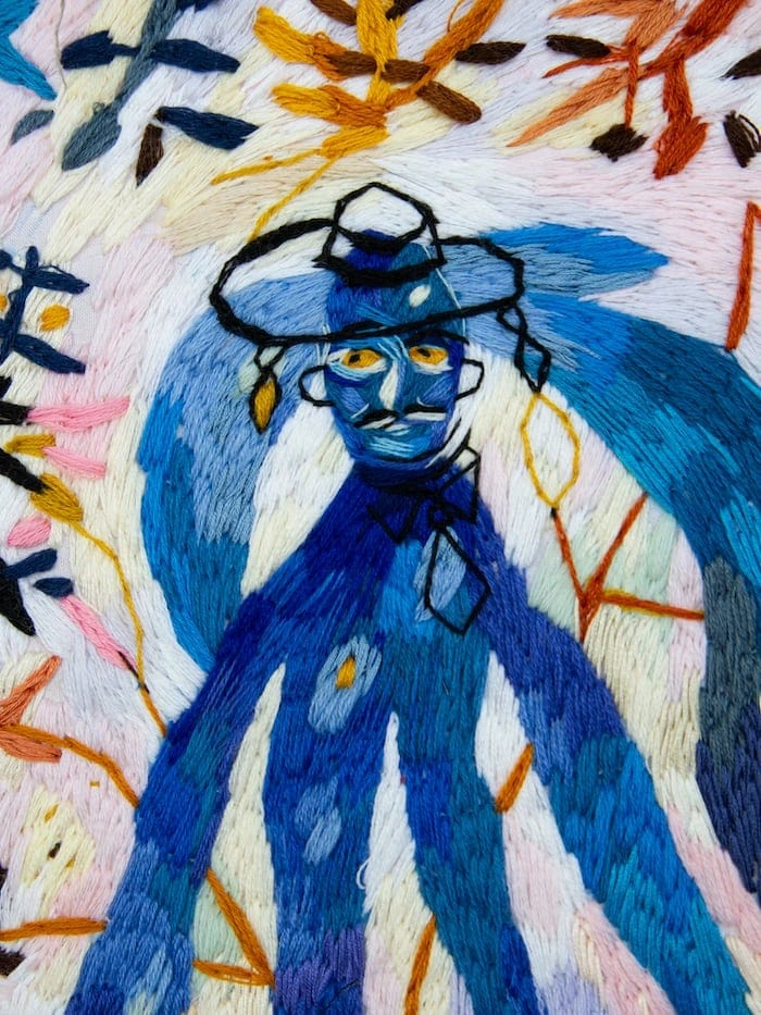 Blue man